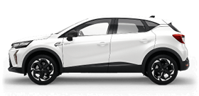 Mitsubishi ASX in Weiß – moderne SUV Silhouette Der Mitsubishi ASX