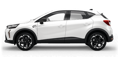 Mitsubishi ASX in Weiß – moderne SUV Silhouette Der Mitsubishi ASX